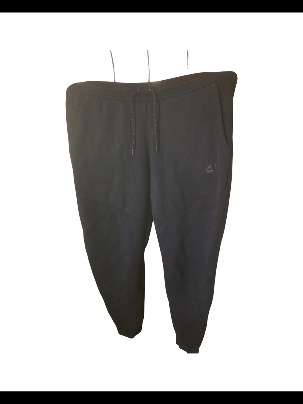 Nike Men's Black Jogger Sweatpants with Drawstring